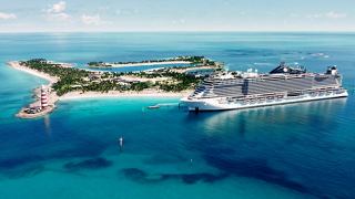Cruise ship docked at MSC Ocean Cay Marine Reserve | MSC Cruises
