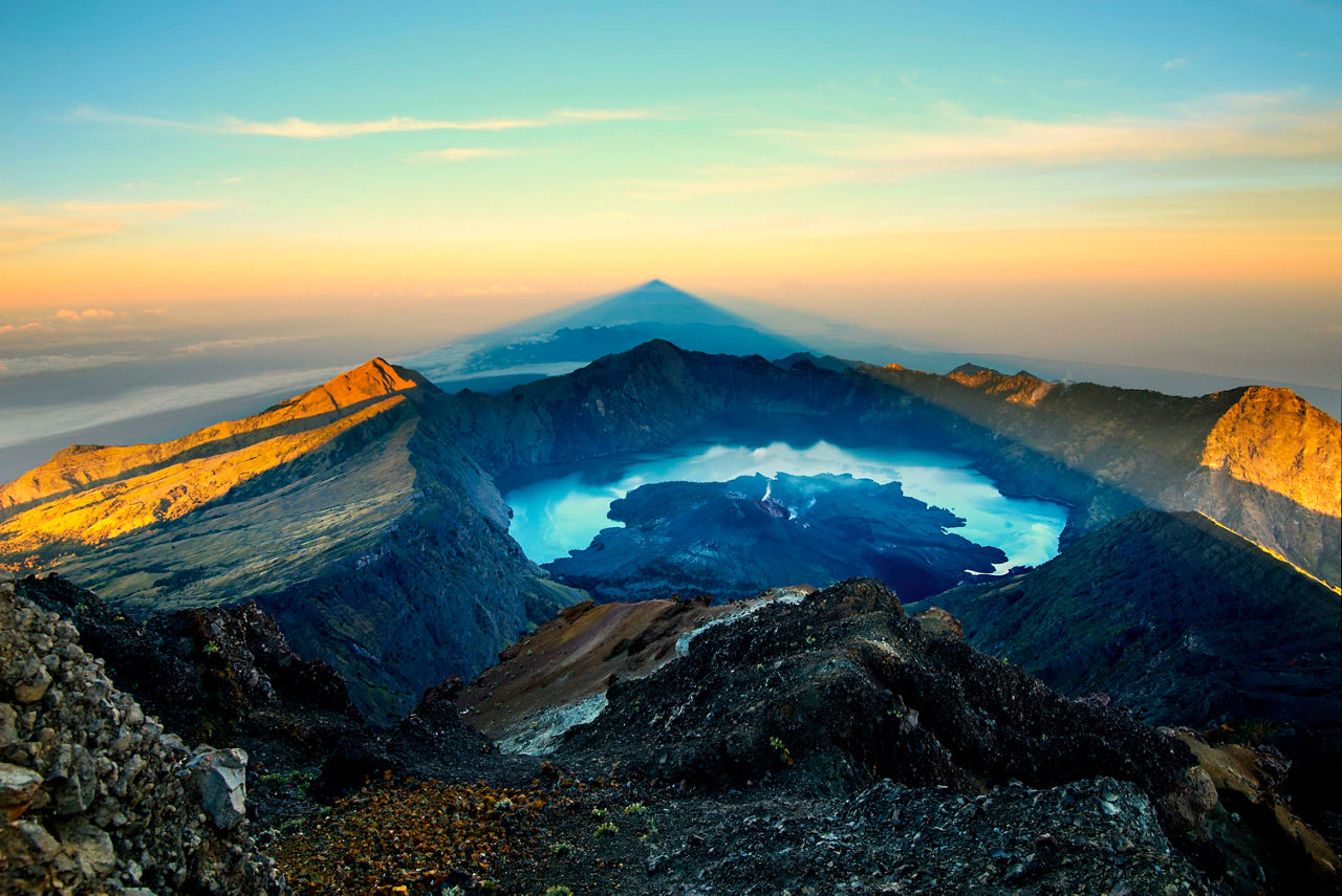 Aerial view of Rinjani volcano, Lombok | MSC Cruises