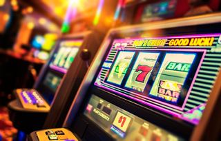 Slot machines in a casino, ready to bring fun and luck to players | MSC Cruises