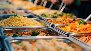A vibrant selection of pasta dishes ready to be enjoyed at the Biscayne Bay Restaurant & Buffet | MSC Cruises