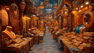 Gold market in Dubai showcasing a variety of jewelry and unique treasures | MSC Cruises
