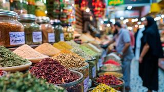 Dubai market showcasing a variety of spices and herbs | MSC Cruises