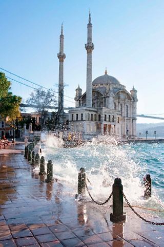Ortakoy Mosque stands majestically by the water with its stunning architecture in Istanbul, Turkey | MSC Cruises