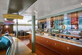 A welcoming dining area in La Brasserie on MSC Armonia, featuring tables and comfortable seating | MSC Cruises