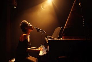 A talented female pianist performs a soulful jazz piece in an intimate setting | MSC Cruises