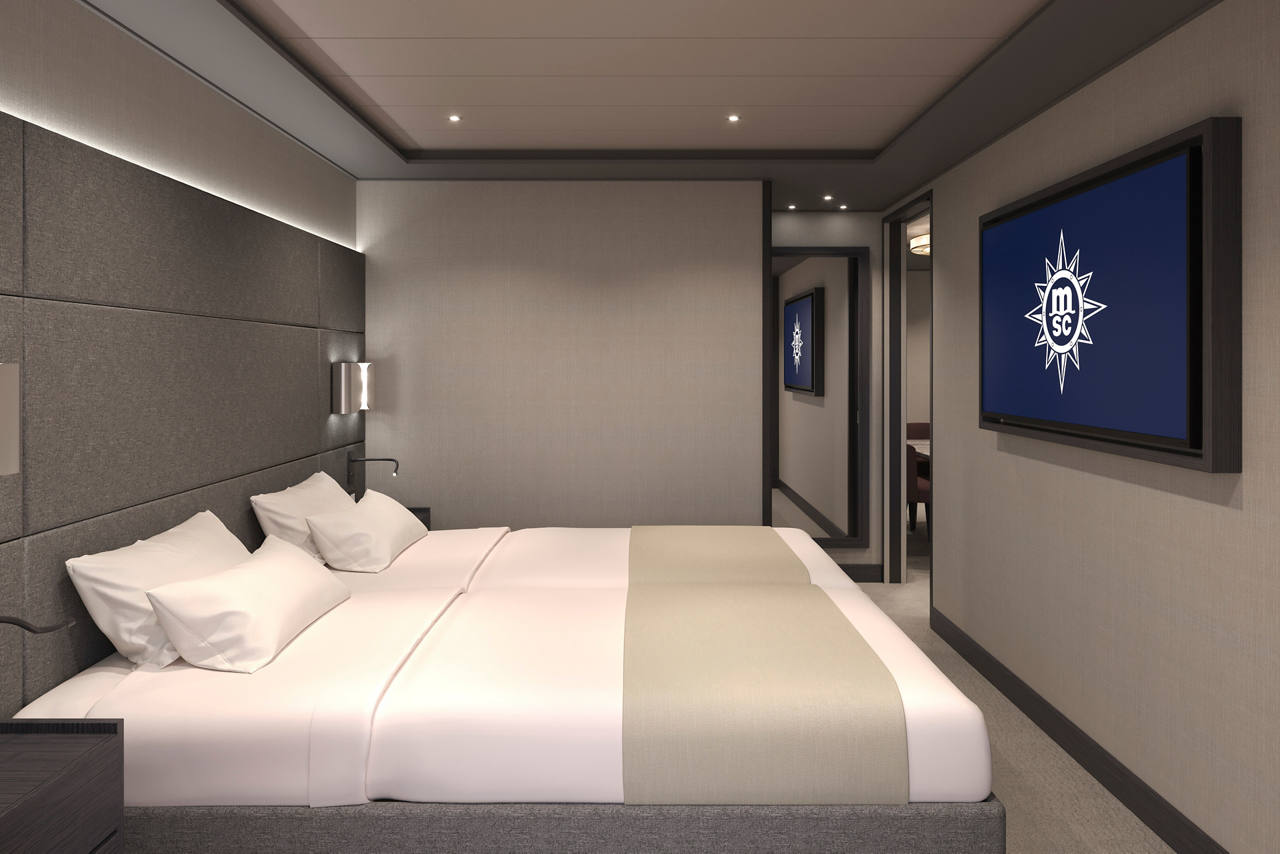 MSC YACHT CLUB ROYAL SUITE WITH WHIRLPOOL BATH SUITE DECK | MSC Cruises