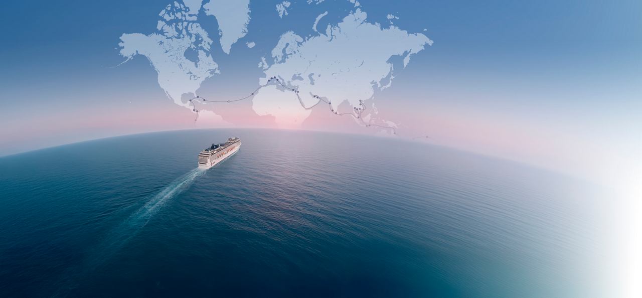 MSC Magnifica sails across calm waters beneath a bright sky | MSC Cruises