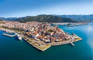 Stunning aerial view of Marmaris, Turkey, showcasing beautiful sea and mountain landscapes | MSC Cruises