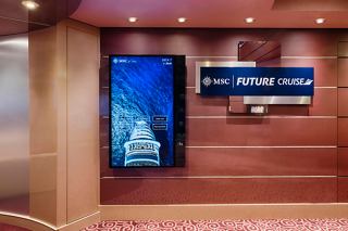 Interactive screen displaying information about future cruises on MSC Magnifica | MSC Cruises