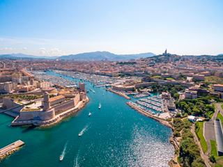 Coastal view of Marseille with boat and Mediterranean Sea in France | MSC Cruises