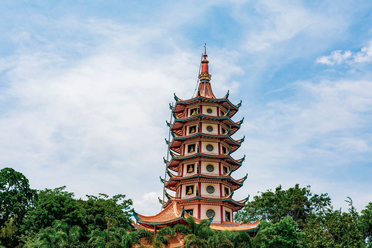 Watugong Pagoda rises among lush greenery in Semarang, Indonesia, inspiring world travel | MSC Cruises