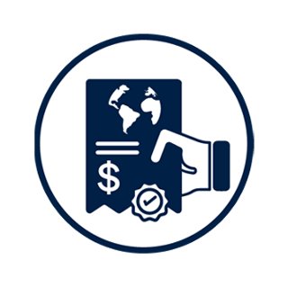 Icon for price transparency with a hand passing a passport | MSC Cruises
