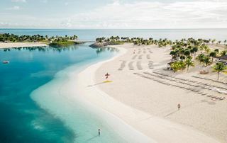Vista aérea de la isla Ocean Cay Marine Reserve | MSC Cruceros