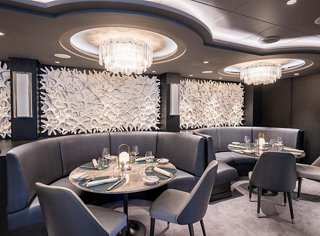 Chic restaurant featuring comfortable seating and warm lighting for an inviting atmosphere | MSC Cruises