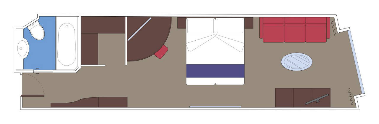 Cabin with amenities for a comfortable journey | MSC Cruises