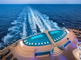 The infinity pool offers stunning ocean views and a relaxing atmosphere | MSC Cruises