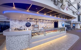Modern gelato shop offering a variety of ice creams and desserts | MSC Cruises