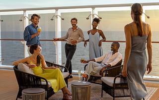 Six people are enjoying a drink on a cruise | MSC Cruises